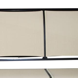 Northix Altalena da giardino Hollywood, altalena, panca, lettino da giardino con tettoia parasole, 3 posti, marrone  