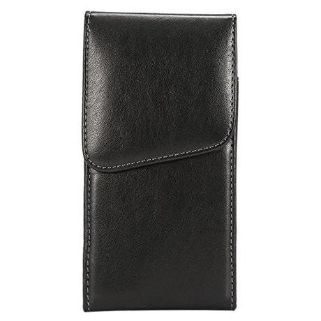 Cover-Discount  Universale - Borsa da cintura in pelle girevole a 360° L verticale nera 