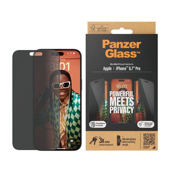 PanzerGlass  Vetro protettivo iPhone 15 Pro Max UWF 