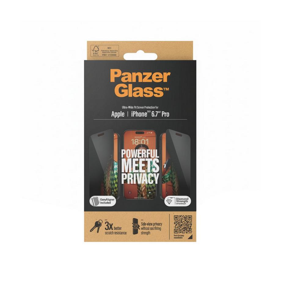 PanzerGlass  Verre iPhone 15 Pro Max UWF 
