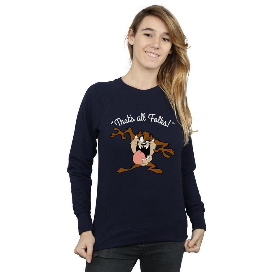 LOONEY TUNES That's All Folks Tasmanian Devil Sweatshirt  