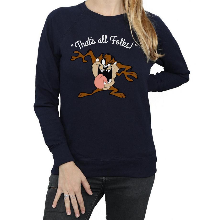 LOONEY TUNES That's All Folks Tasmanian Devil Sweatshirt  