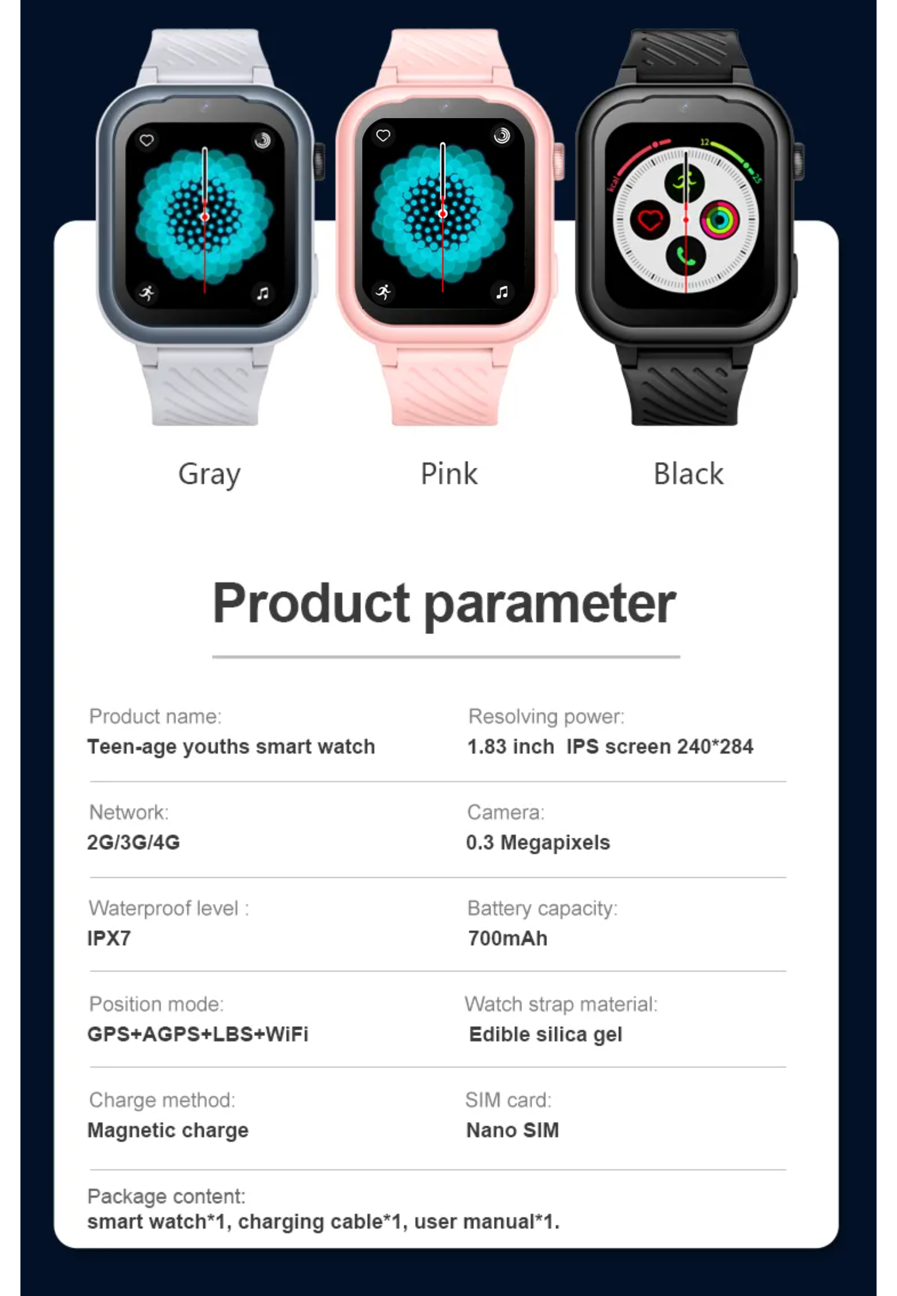 Valdus  Montre intelligente pour enfants D39 Valdus 