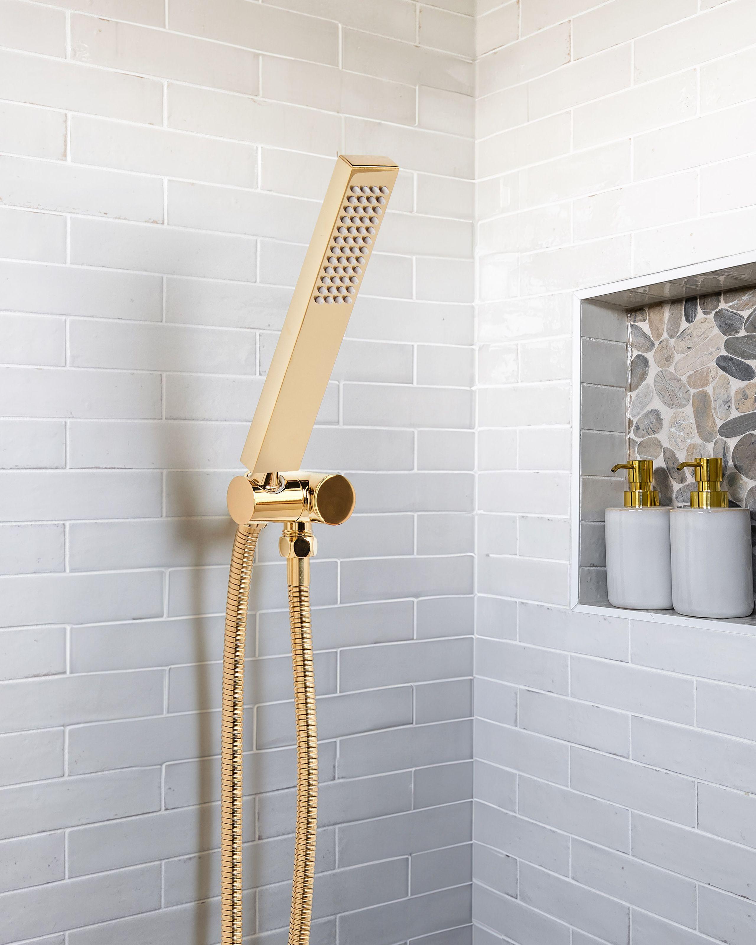 Beliani Duschkopf aus Messing Modern TABACAL  