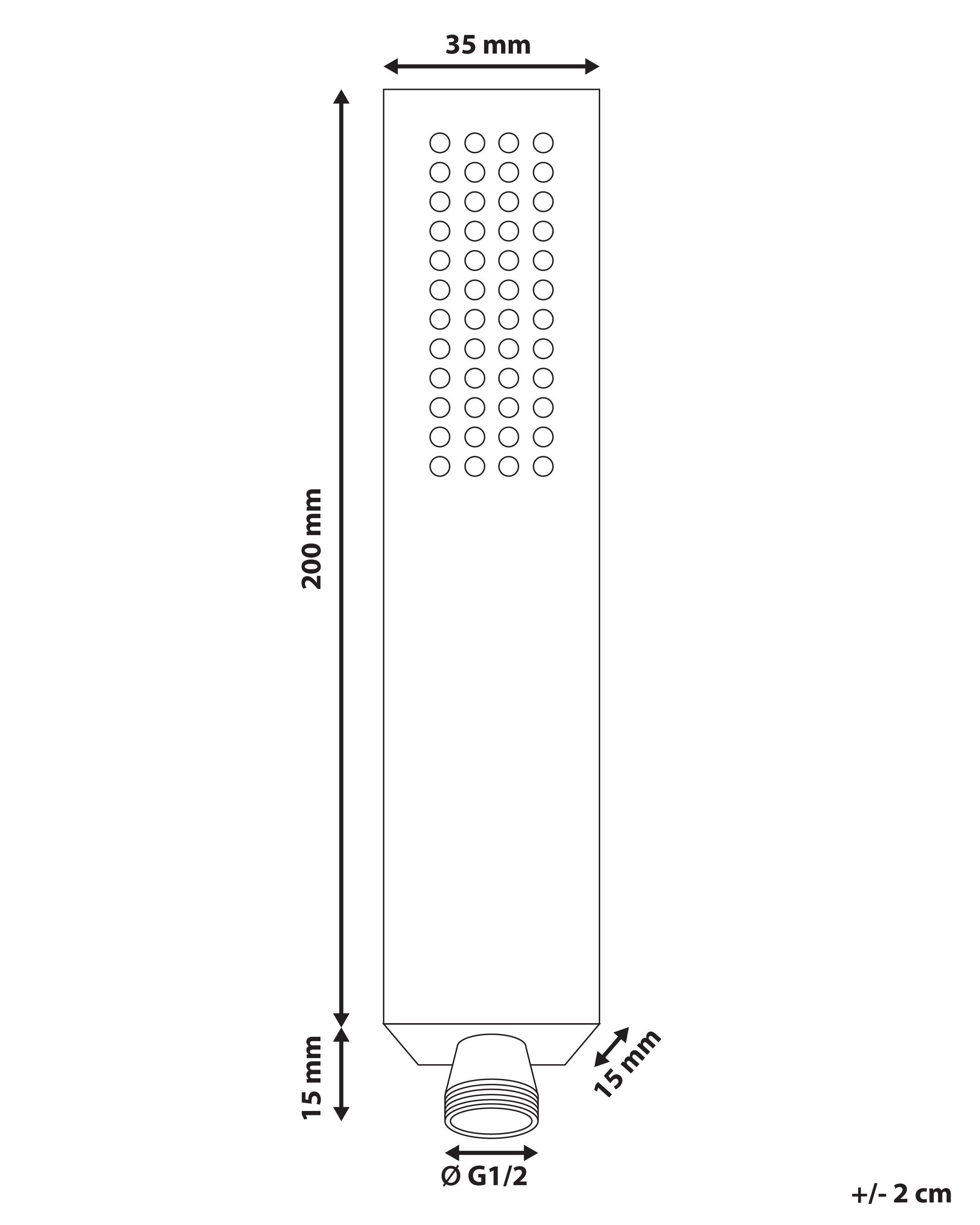Beliani Duschkopf aus Messing Modern TABACAL  