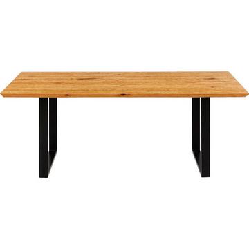 Table Symphony chêne naturel noir 180x90