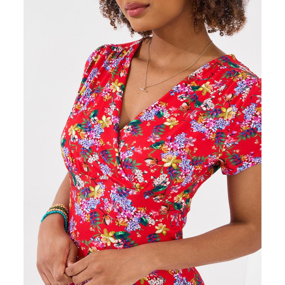 Joe Browns Vintage Jersey Blumenmuster Kleid  