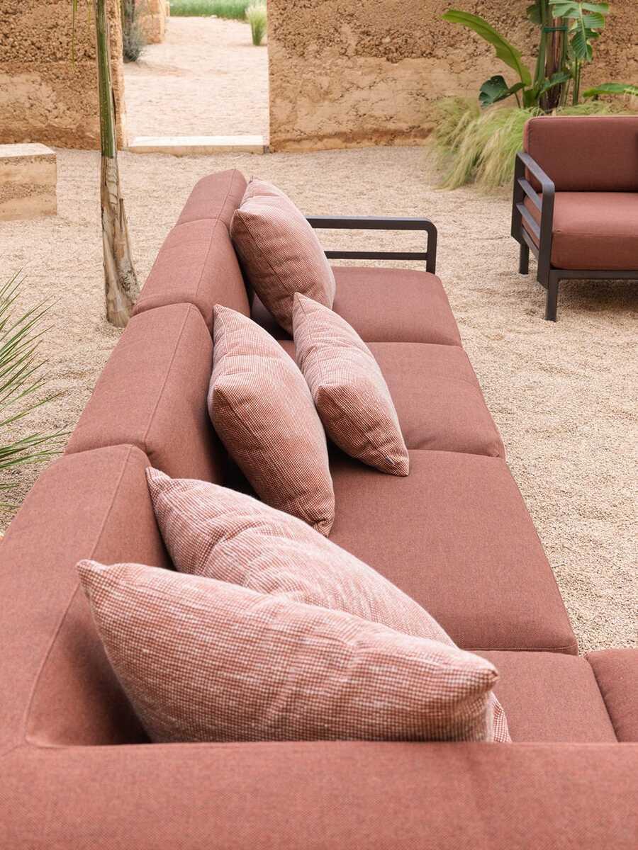NARDI outdoor Cuscino da giardino Maximo rosso 70x30  