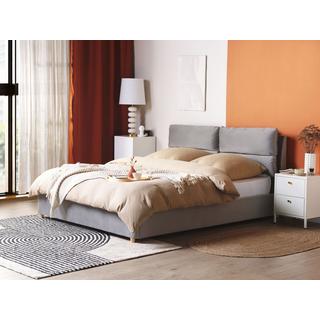 Beliani Bett mit Lattenrost aus Samtstoff Modern BATILLY  