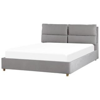 Beliani Bett mit Lattenrost aus Samtstoff Modern BATILLY  