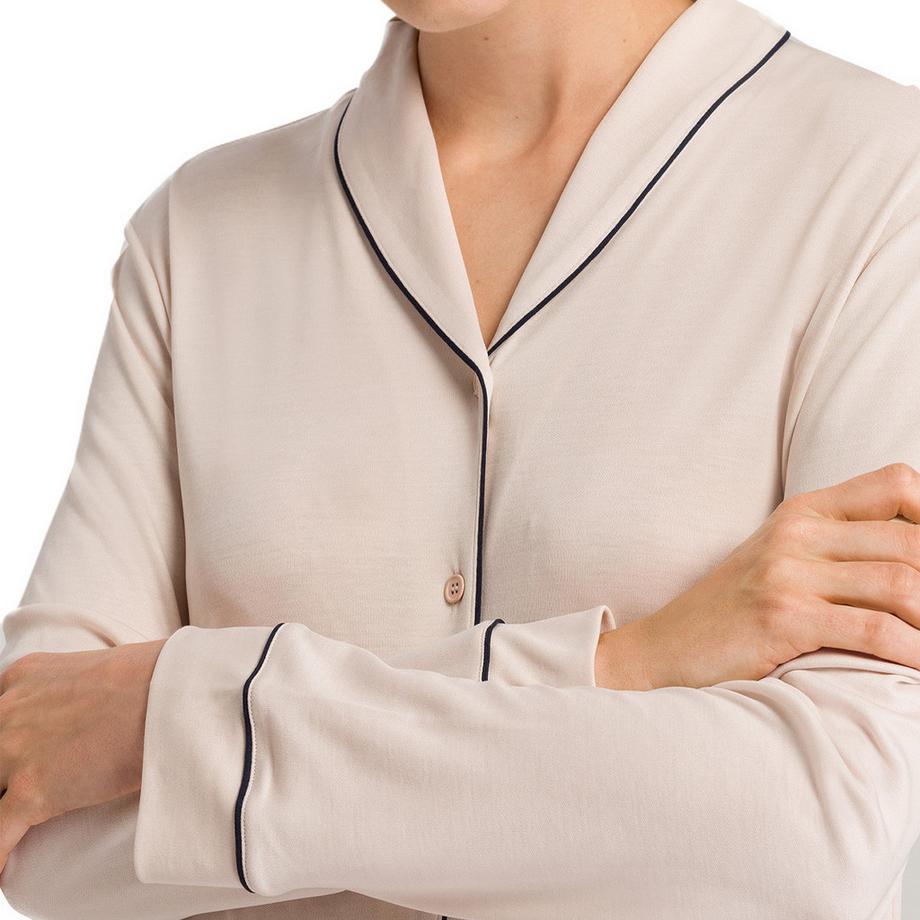 HANRO Natural Comfort Camicia da Notte Maniche Lunghe  