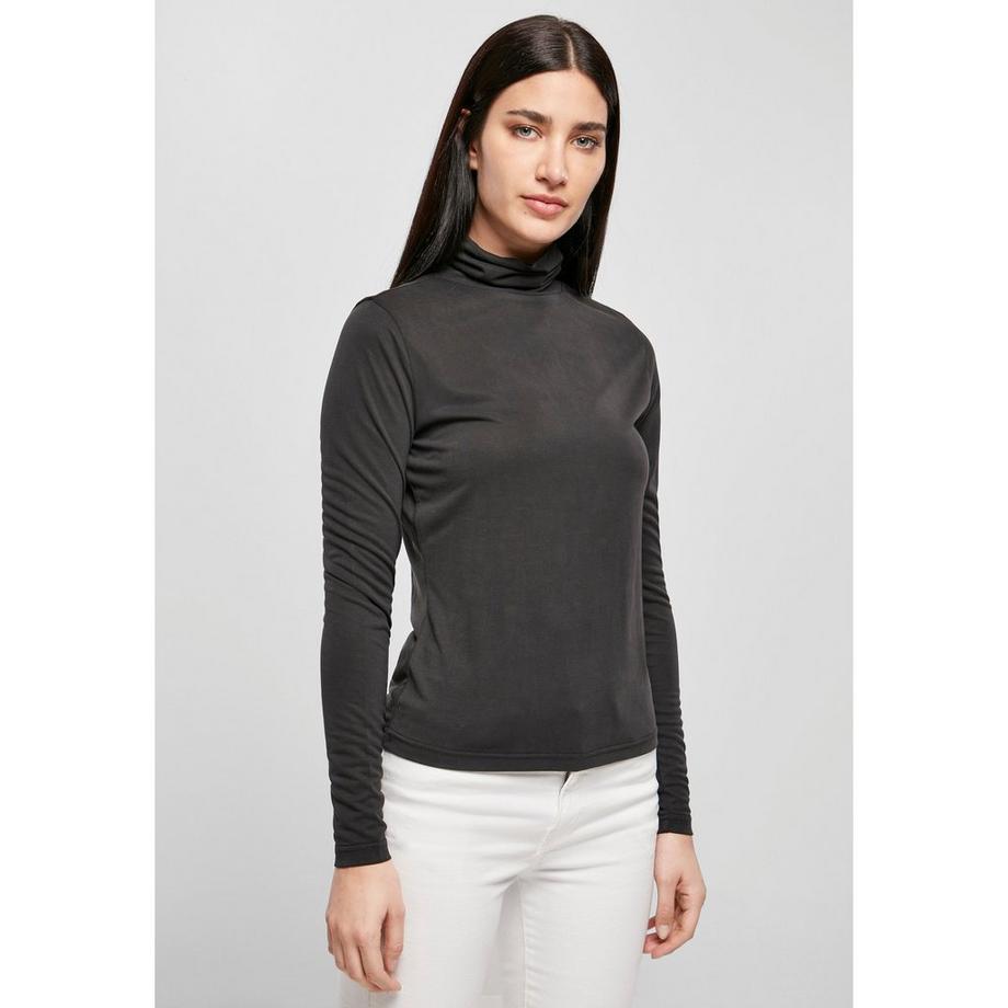 URBAN CLASSICS Femme Pull Col Roulé Manches Longues Modal  