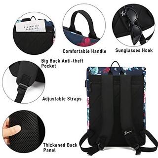 Only-bags.store Sac à dos élégant sac à dos étanche avec compartiment pour ordinateur portable 15,6 pouces et sac antivol pour les voyages, l'université, l'école et le bureau  