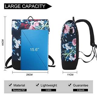 Only-bags.store Sac à dos élégant sac à dos étanche avec compartiment pour ordinateur portable 15,6 pouces et sac antivol pour les voyages, l'université, l'école et le bureau  