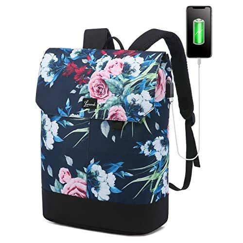 Only-bags.store Sac à dos élégant sac à dos étanche avec compartiment pour ordinateur portable 15,6 pouces et sac antivol pour les voyages, l'université, l'école et le bureau  