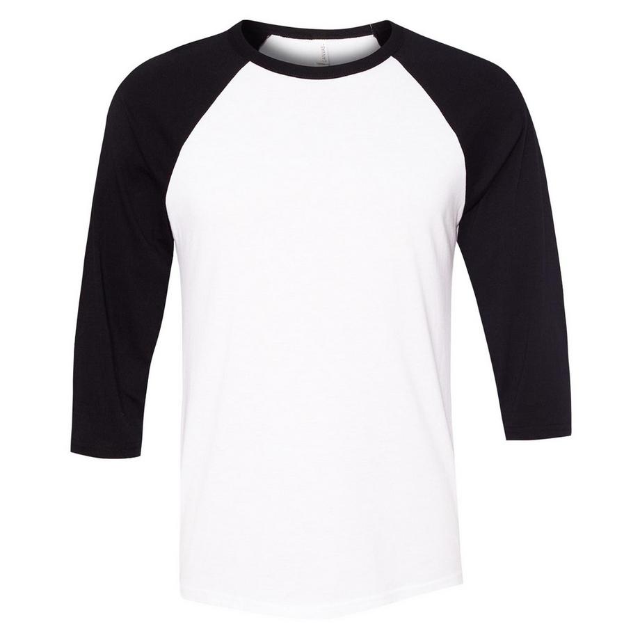 Canvas T-ShirtDe Baseball À Manches 3/4