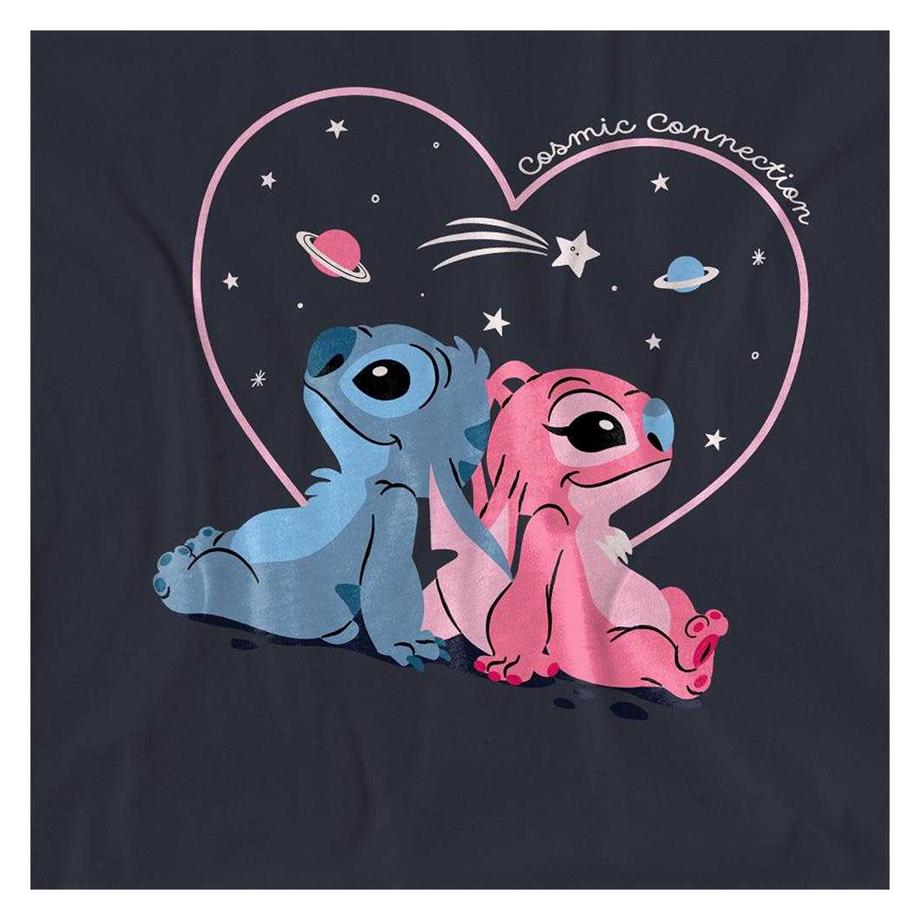Lilo & Stitch  T-ShirtMotif Stitch Et Angel Cosmic Connection 
