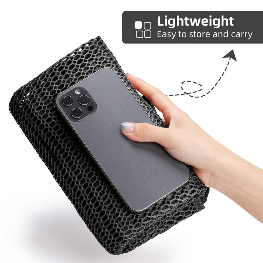 Only-bags.store Grand Sac de Plage en Maille avec Poche Intérieure Zippée  