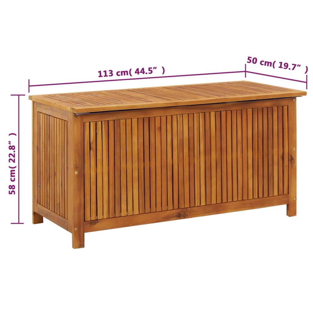 VidaXL Boîte de rangement bois d'acacia  