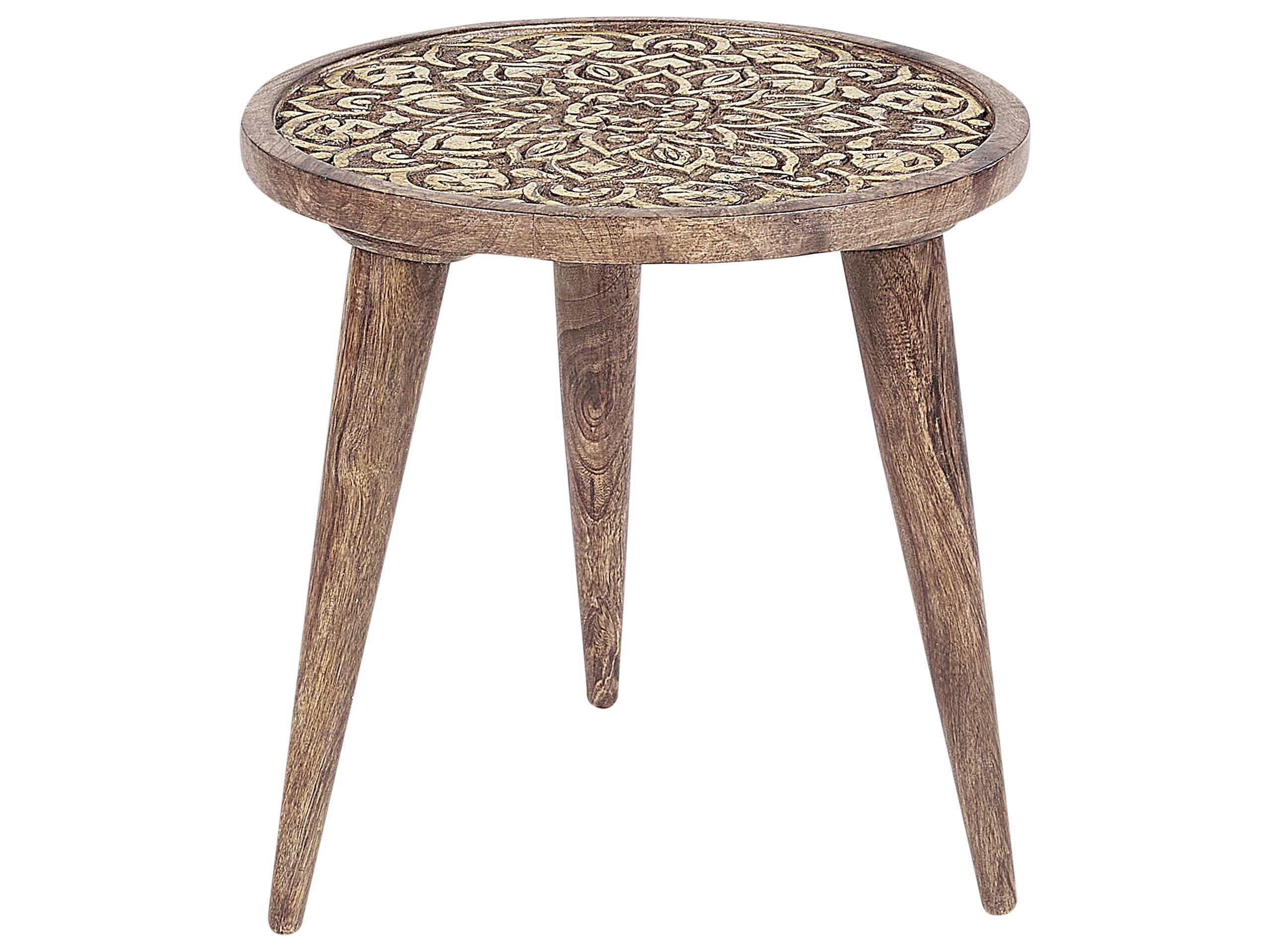 Beliani Set di 2 tavolini en Legno di mango Classico RANJA  