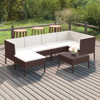 VidaXL Garten-sofagarnitur poly-rattan  