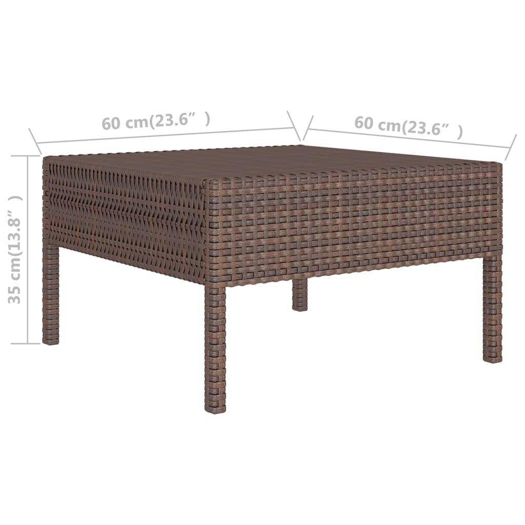 VidaXL Garten-sofagarnitur poly-rattan  