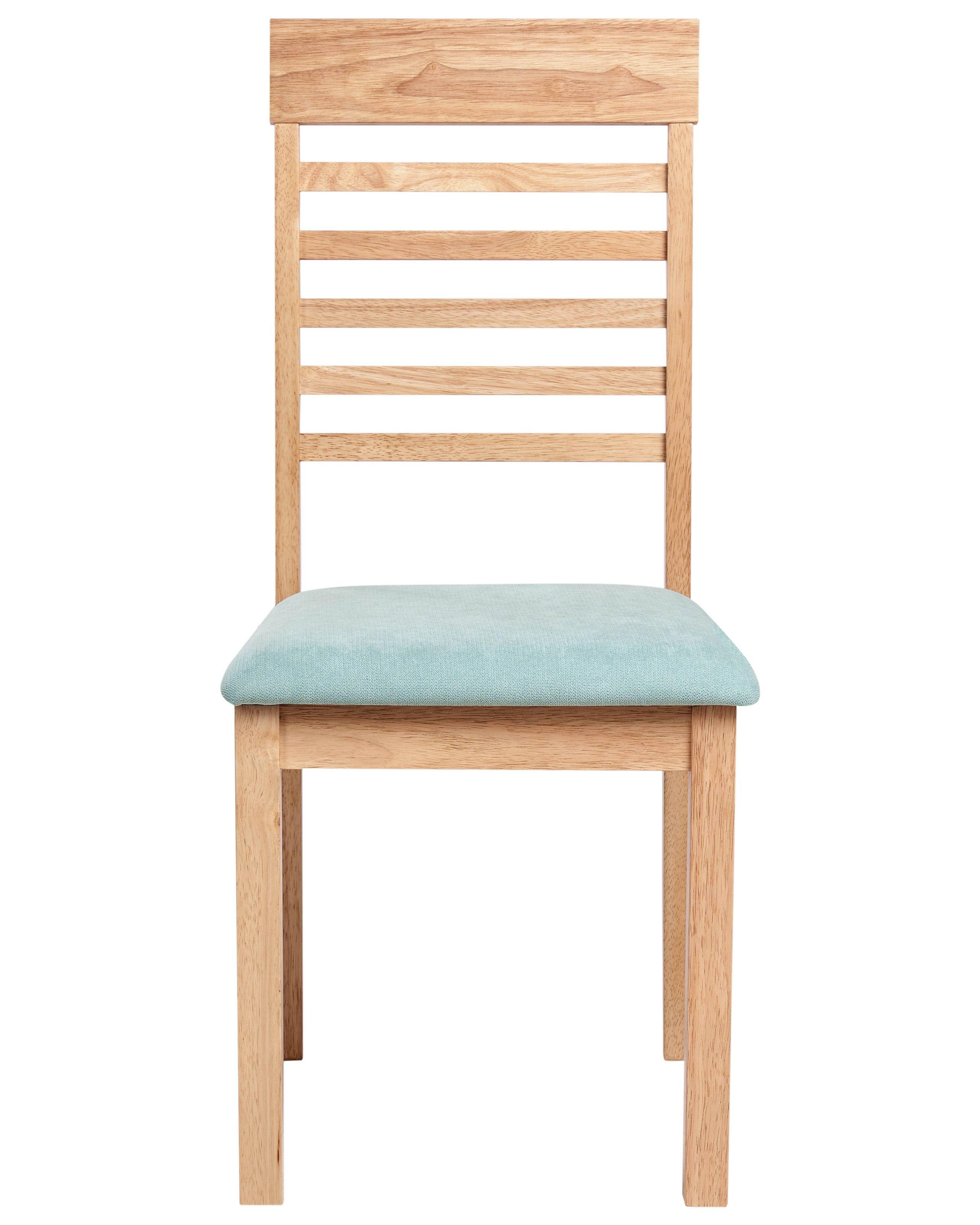 Beliani Set di 2 sedie da pranzo en Legno di caucciù Cottage ORTLEY  