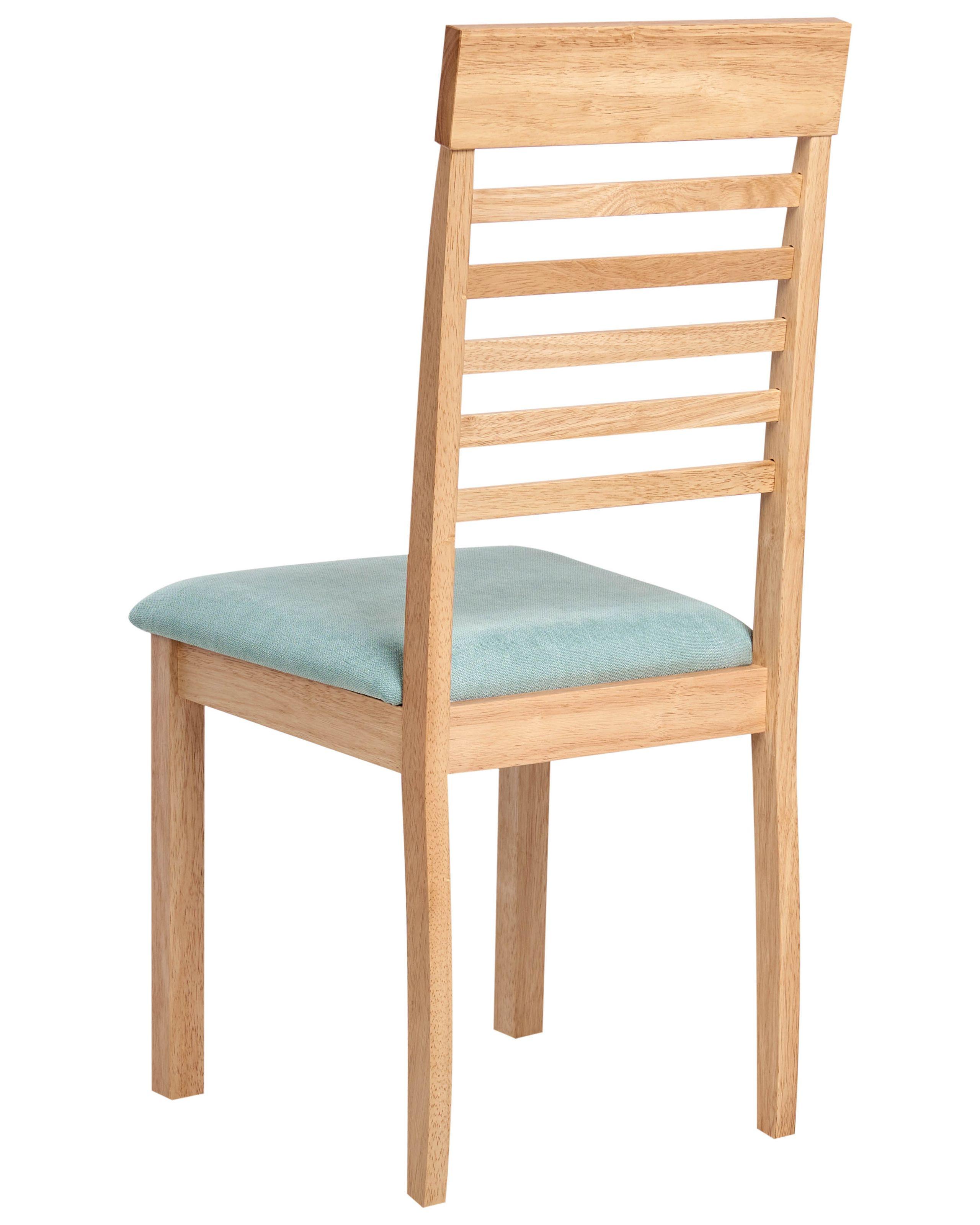 Beliani Set di 2 sedie da pranzo en Legno di caucciù Cottage ORTLEY  