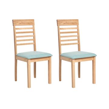 Lot de 2 chaises de salle à manger en Bois d'hévéa Cottage ORTLEY