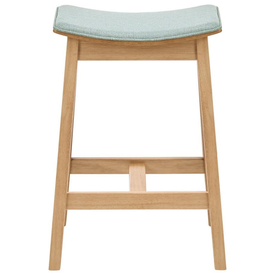 Beliani Lot de 2 tabourets de bar en Bois d'hévéa Minimaliste DIXON  