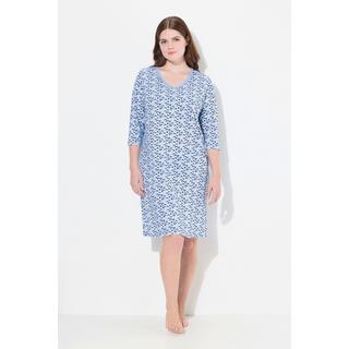 Ulla Popken Chemise de nuit Lot de 2 Col V Manches Longues  