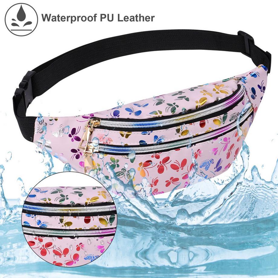 Only-bags.store Fashion Wasserdichte Gürteltasche mit 3 Fächern  