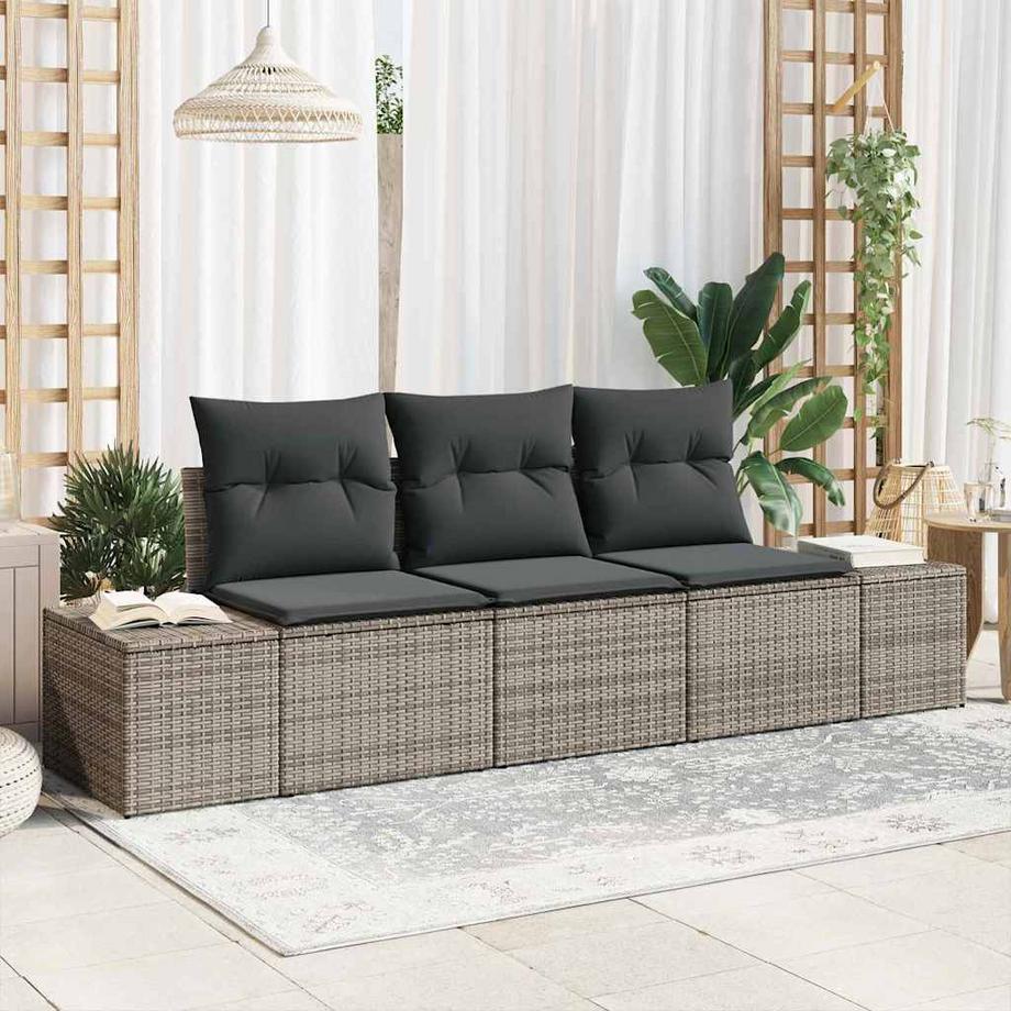VidaXL Set di divani da esterno Polyrattan  