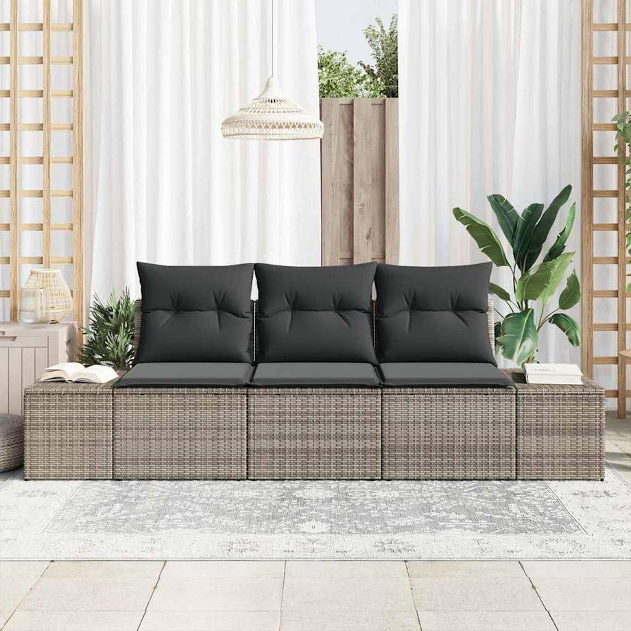 VidaXL Set di divani da esterno Polyrattan  