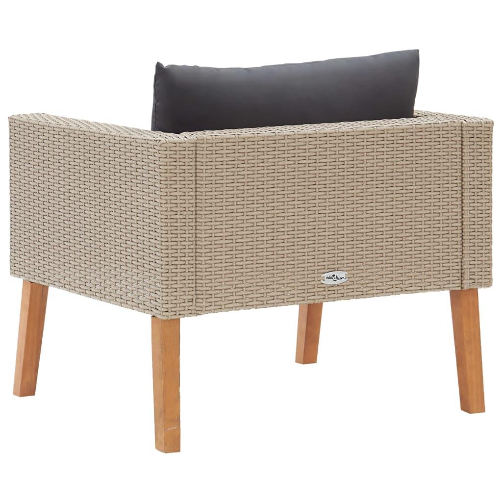 VidaXL Gartensofa poly-rattan  