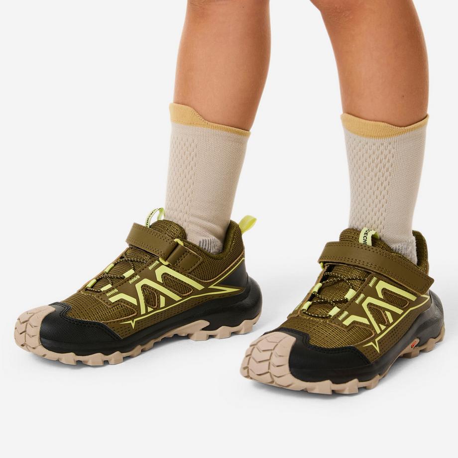 QUECHUA Crossrock Low Scarpe Sportive Sintetiche Bambino Scarpe da trekking bambini chiusura rapida sintetico 