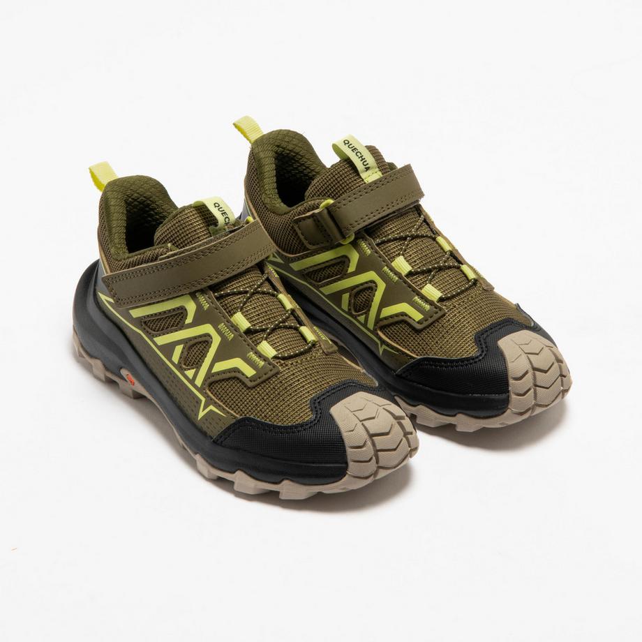 QUECHUA Crossrock Low Scarpe Sportive Sintetiche Bambino Scarpe da trekking bambini chiusura rapida sintetico 
