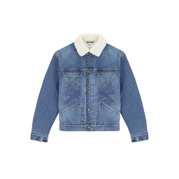 veste en jean 124mj sherpa