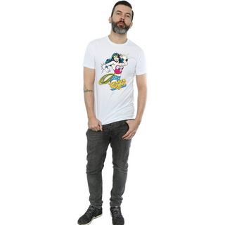 Wonder Woman Wonder Woman Lasso Logo Print Kurzarm T-Shirt  