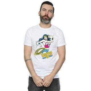 Wonder Woman Wonder Woman Lasso Logo Print Kurzarm T-Shirt  