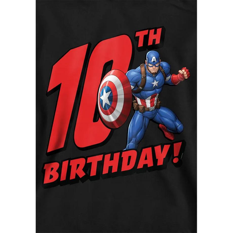 CAPTAIN AMERICA  Sweat À Capuche 10th Birthday 