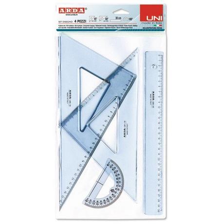 Arda ARDA Zeichenset Set 30cm, 4 Stück  