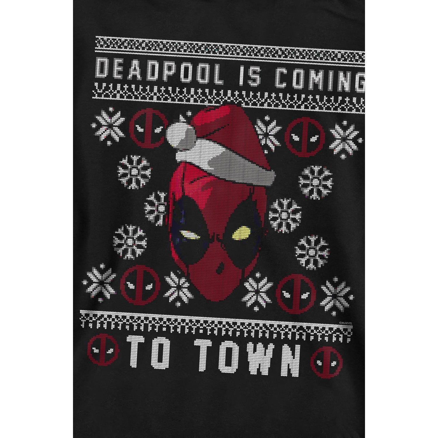 Deadpool  Coming To Town Sweatshirt 