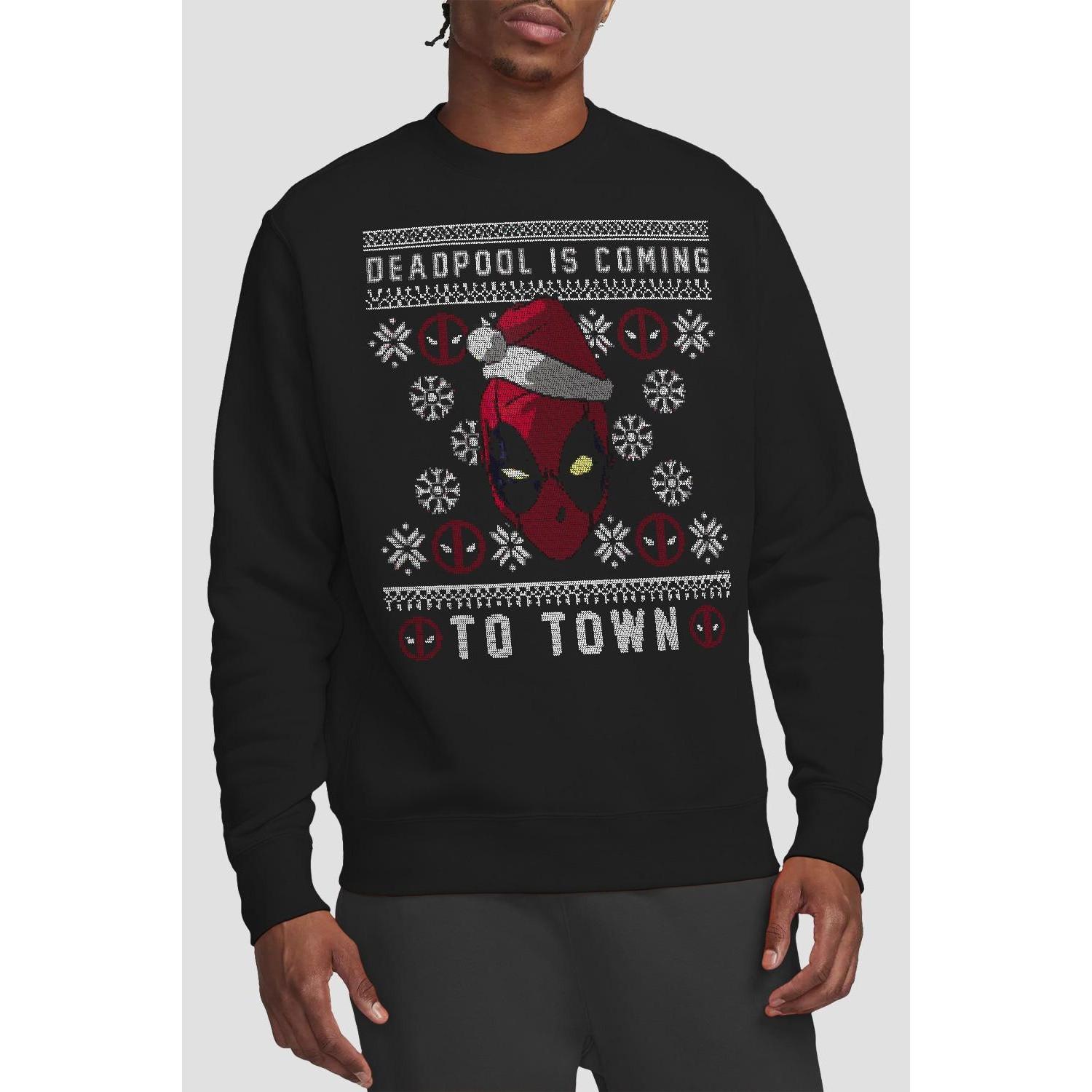 Deadpool  Coming To Town Sweatshirt 