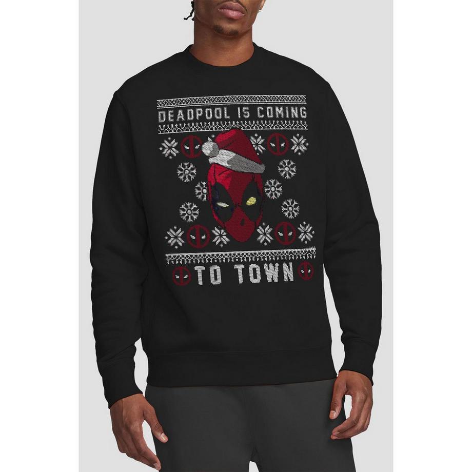 Deadpool Coming To Town Sweatshirt  