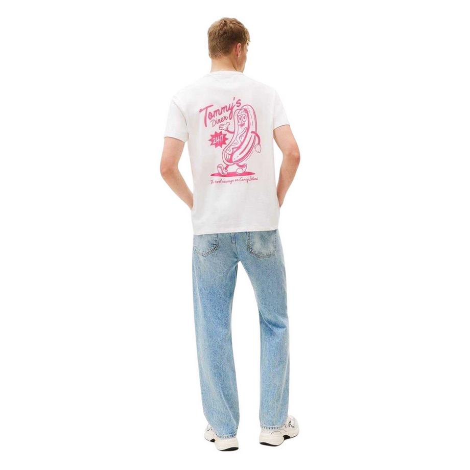 TOMMY JEANS  T-Shirt, Rückseitiger Aufdruck, Regulär 