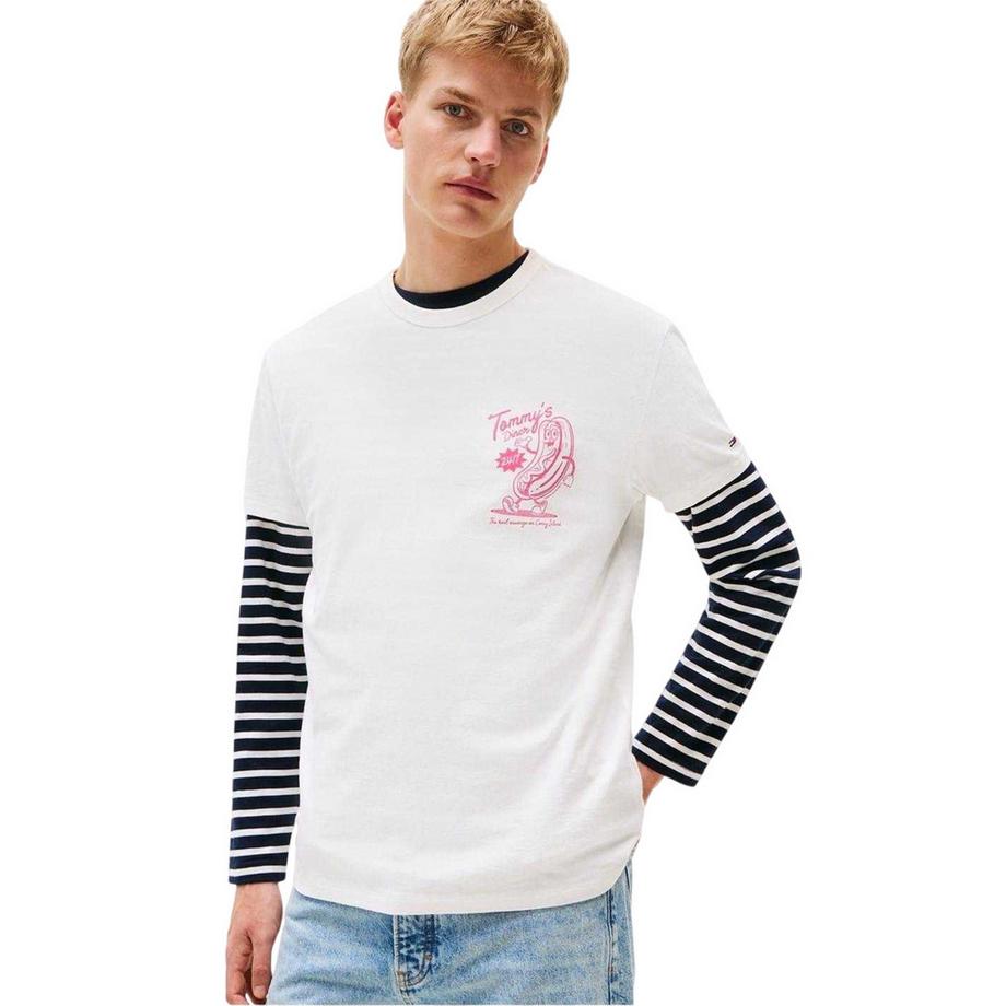 TOMMY JEANS  T-Shirt, Rückseitiger Aufdruck, Regulär 