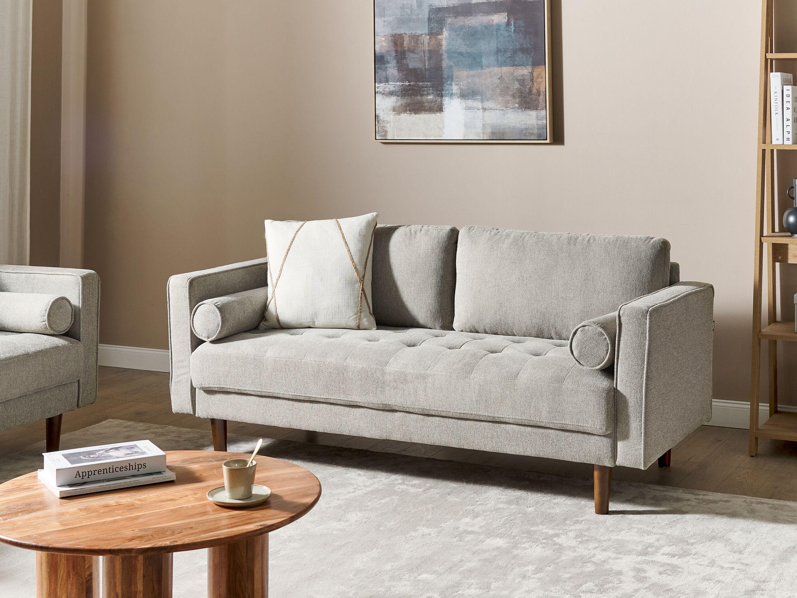 Beliani 3 Sitzer Sofa aus Polyester Retro NURMO  