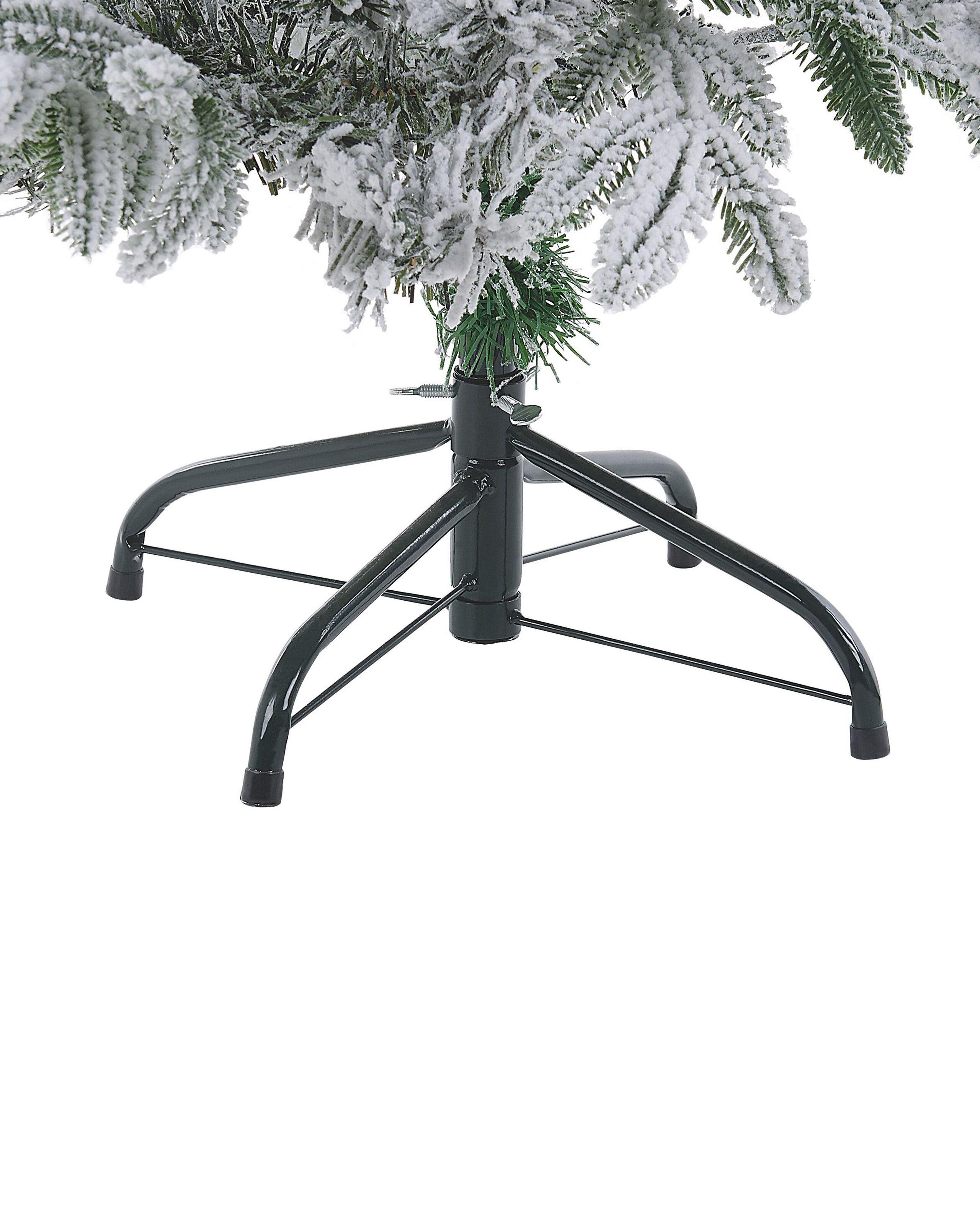 Beliani Albero natalizio innevato en PVC Scandinavo BASSIE  