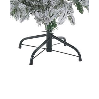 Beliani Albero natalizio innevato en PVC Scandinavo BASSIE  